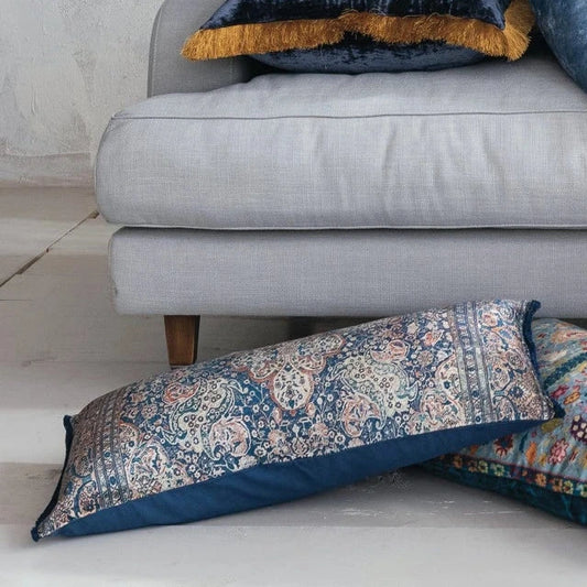 Velvet Printed Lumbar Pillow