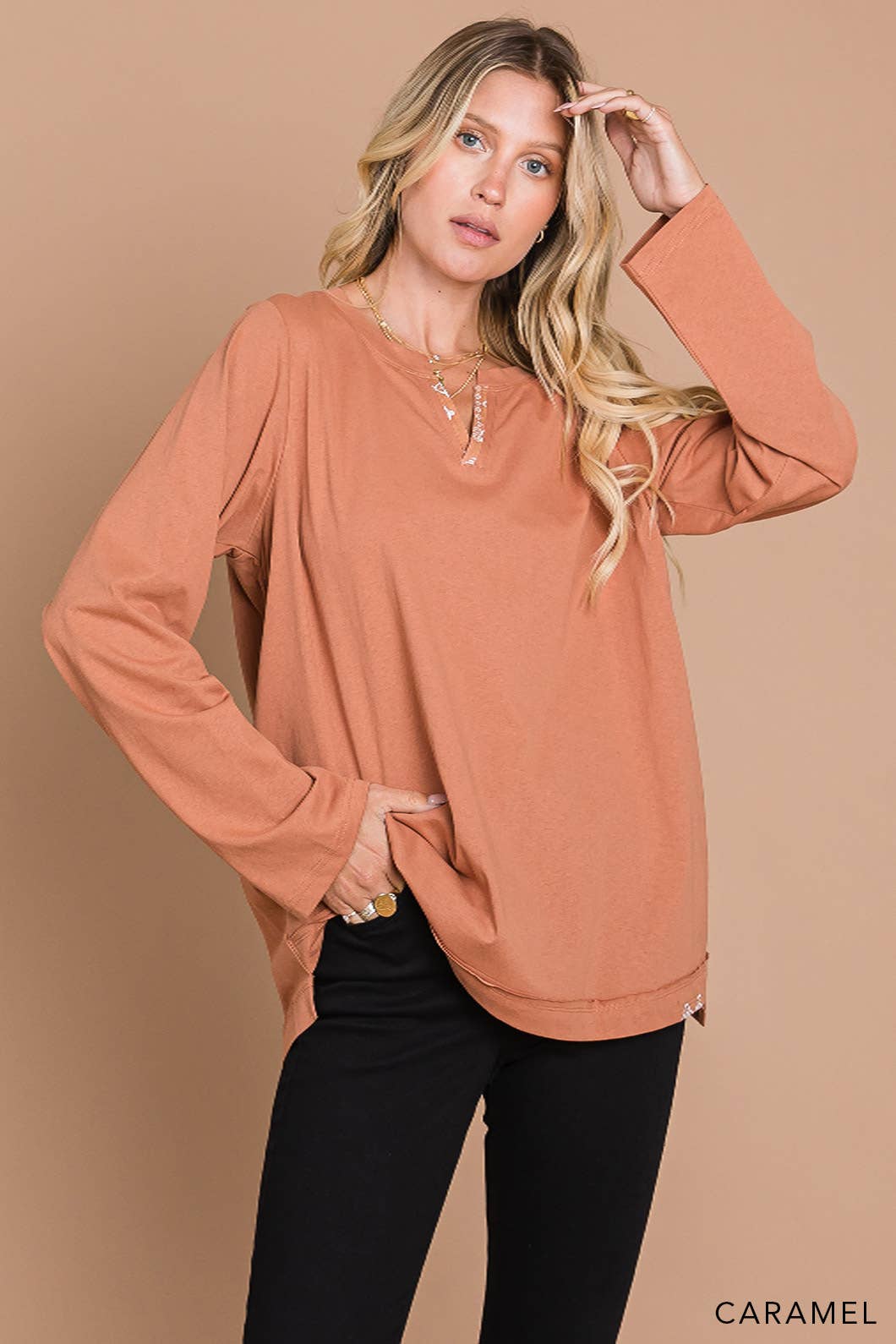 Washed Knit Top
