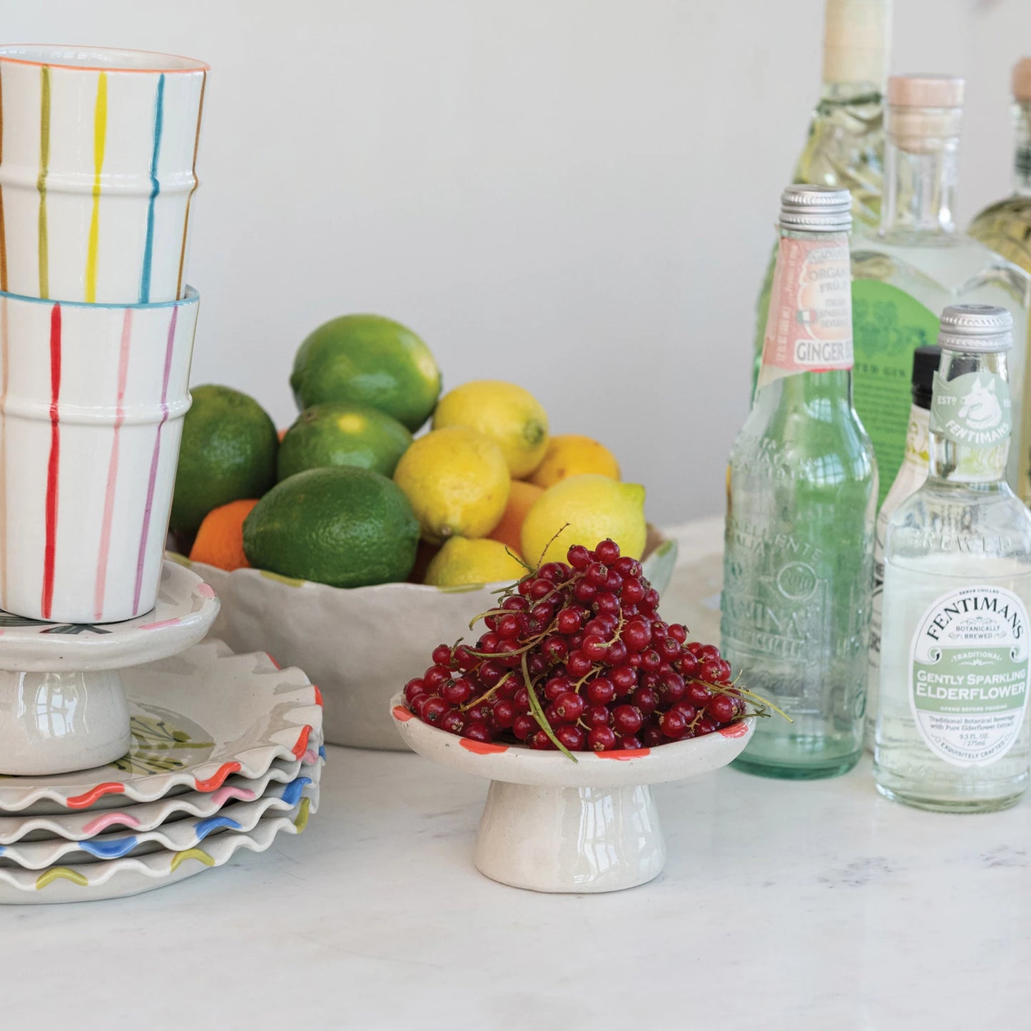 Stoneware Plate with Ruffled Edge