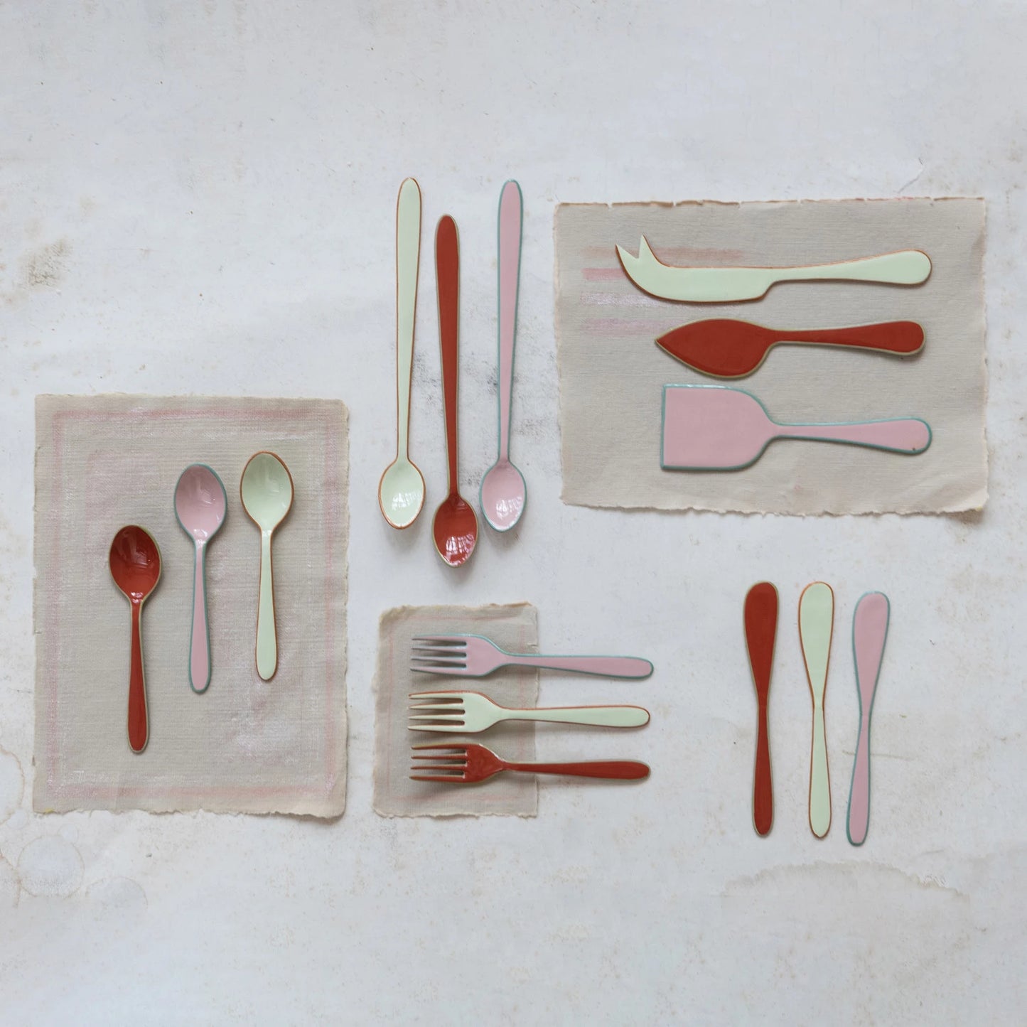 Enameled Stainless Steel Canape Knife