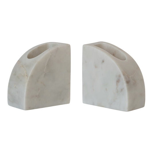 Marble Vase/Container Bookends