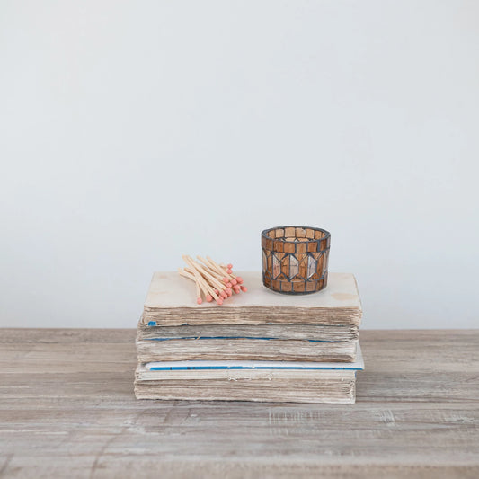 Glass Mosaic Tealight Holder