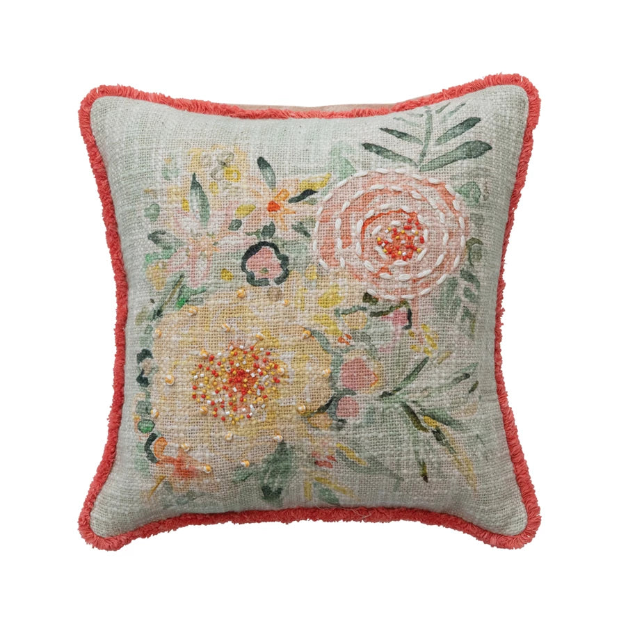 Pillow with Flowers