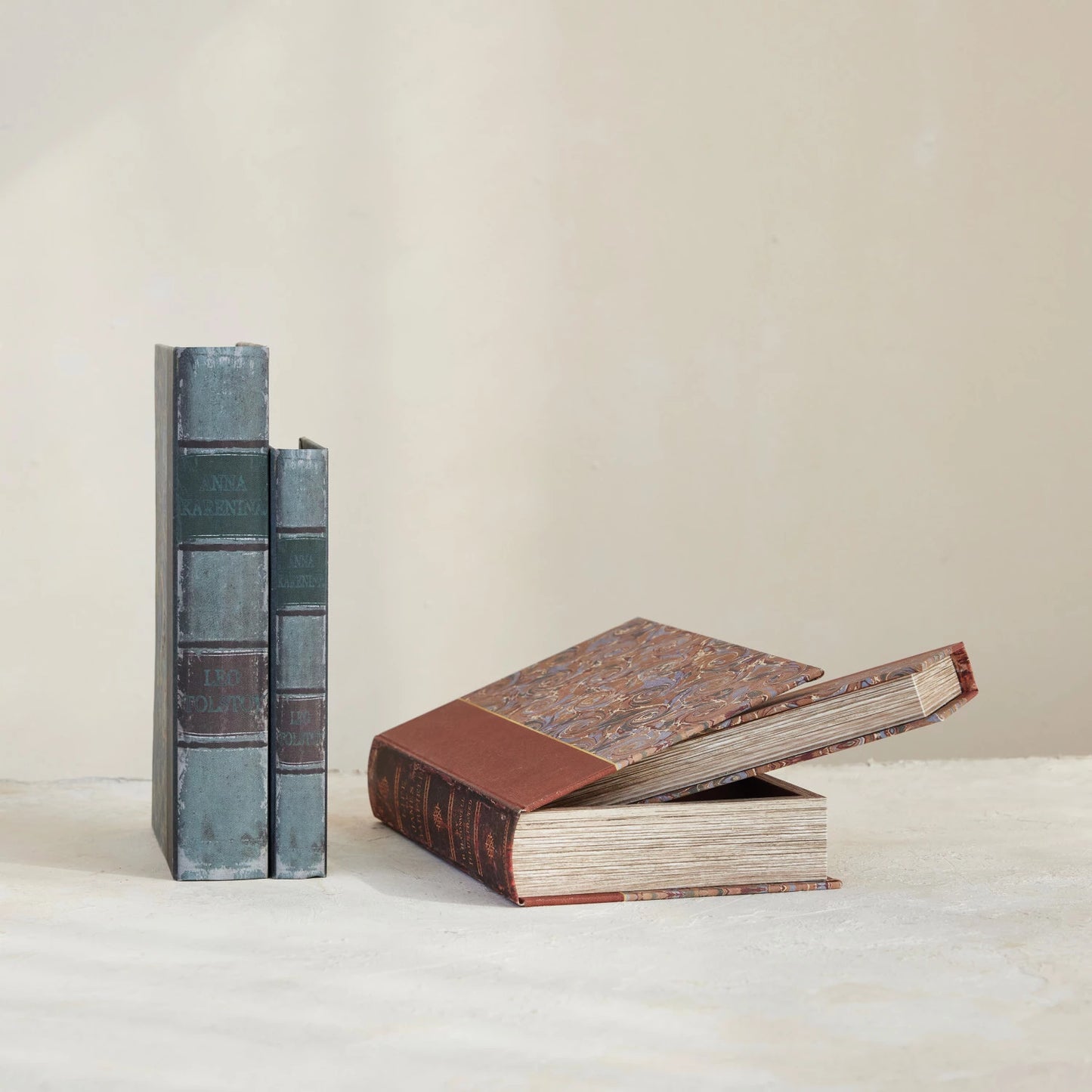 Vintage Reproduction Book Storage Boxes