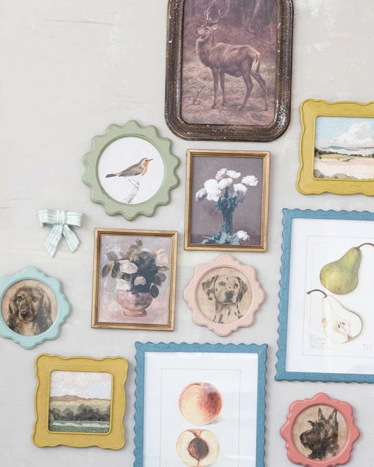 Wood Framed Vintage Floral Wall Décor