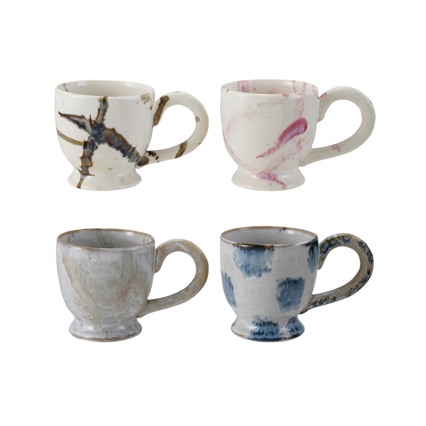 Footed Mug w/ Splatter