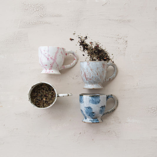 Footed Mug w/ Splatter