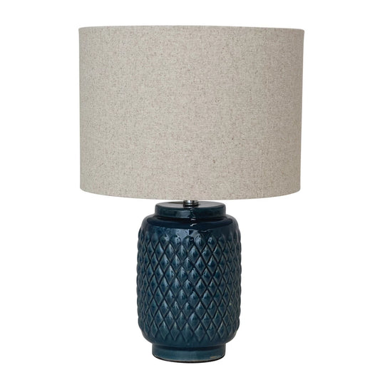 Embossed Ceramic Table Lamp