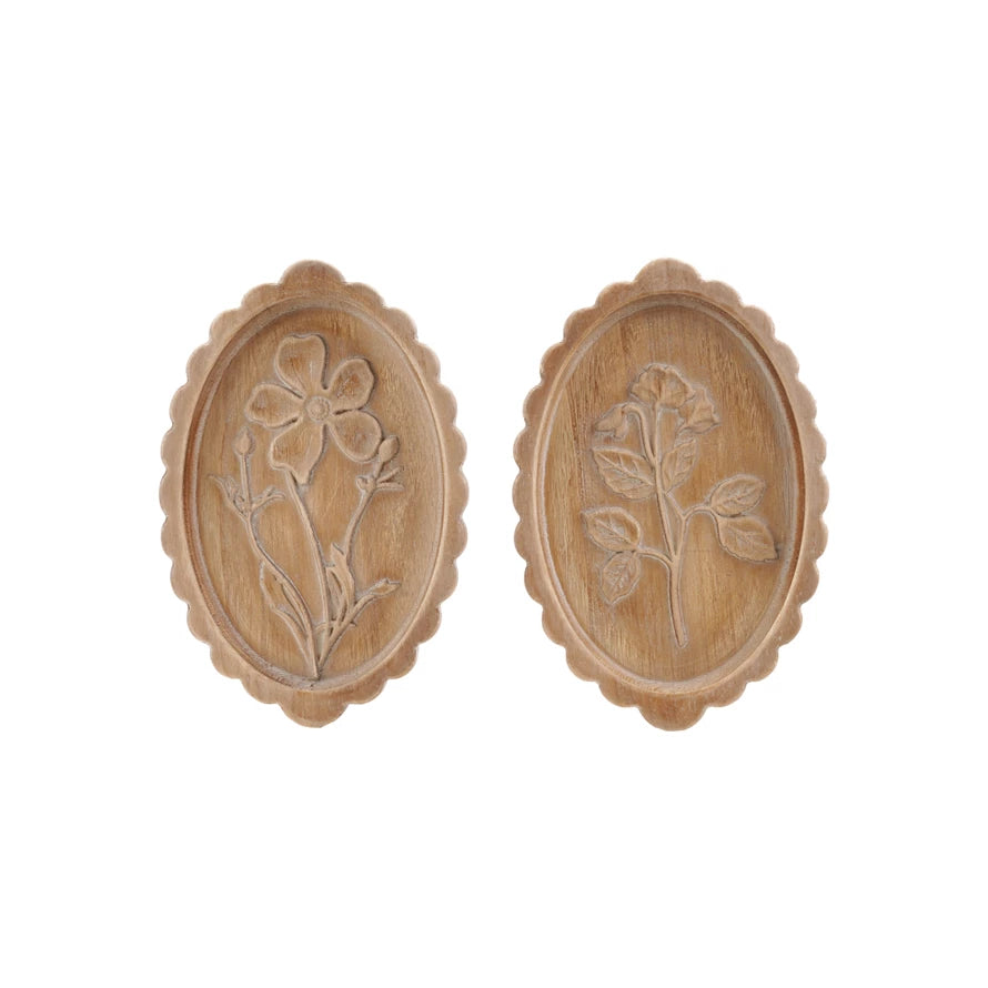 Wood Scalloped Wall Décor