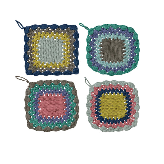 Crocheted Scalloped Pot Holder