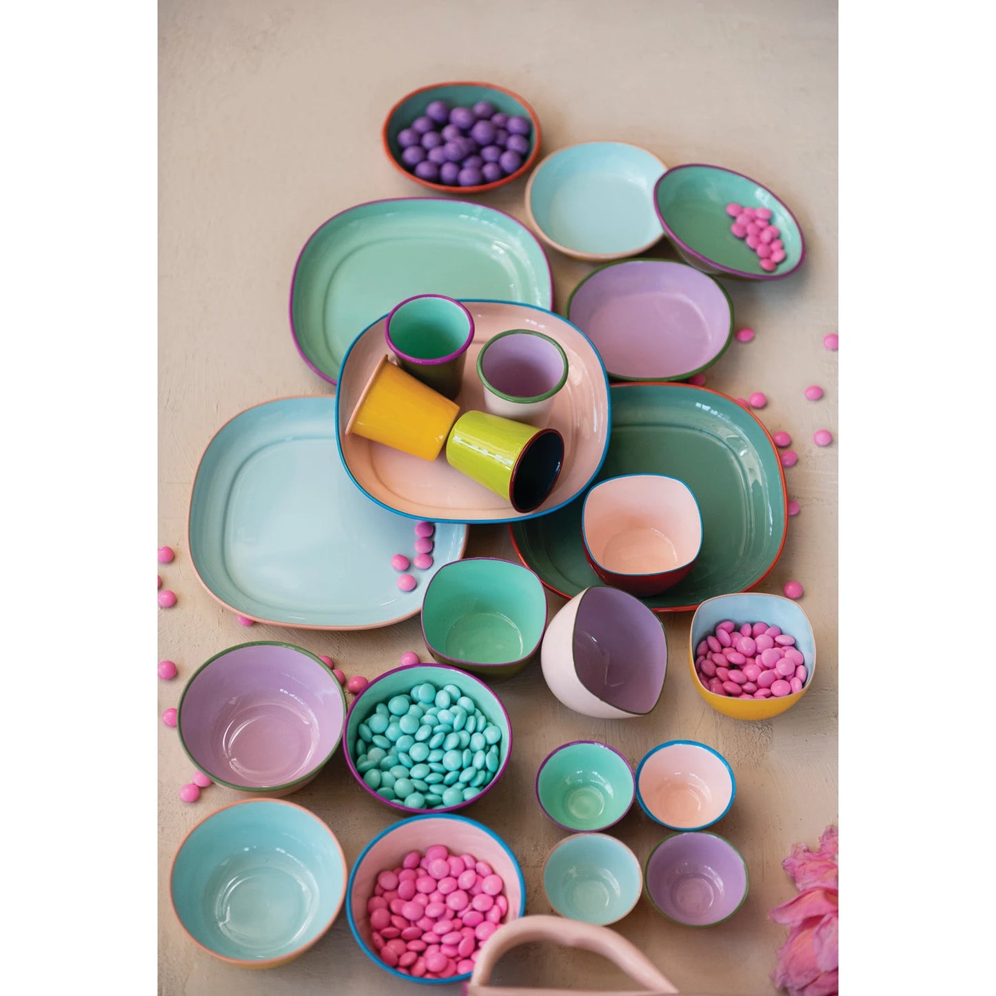 Enameled Stainless Steel Bowl