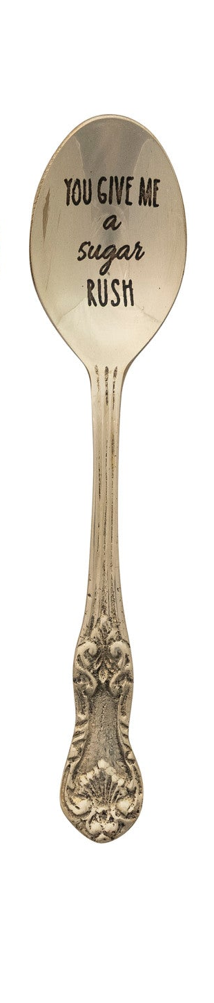 Embossed Brass Spoon