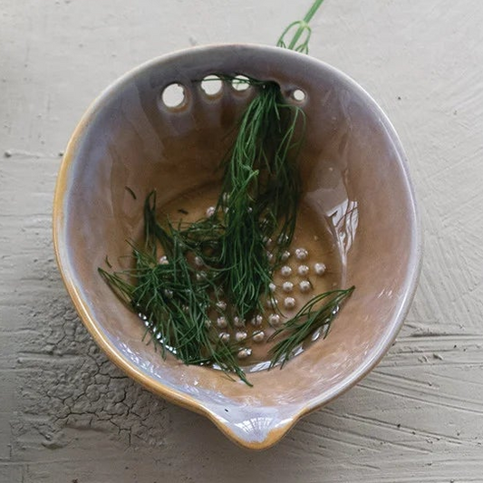 Stoneware Garlic/Ginger Graters with Herb Strippers