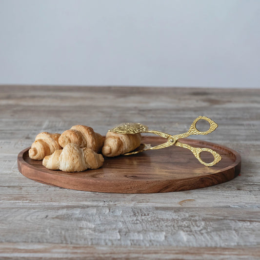 Oval Acacia Wood Tray, Natural