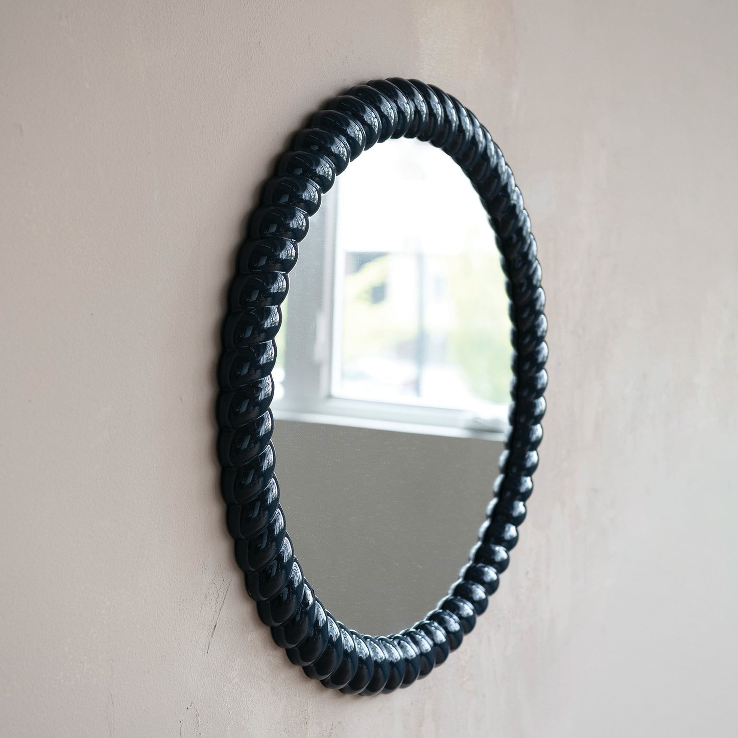 Twisted Wall Mirror | Blue