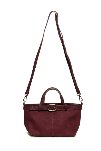 Aspyn Small Belted Sueded Tote Crossbody