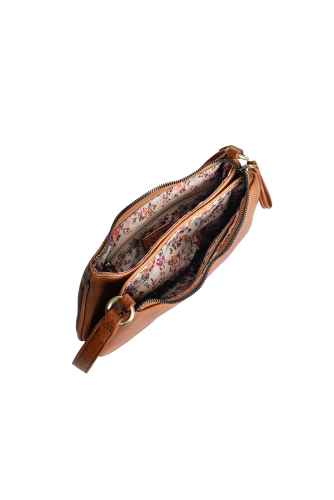 Nicolette Curved Topzip Shoulder/ Crossbody