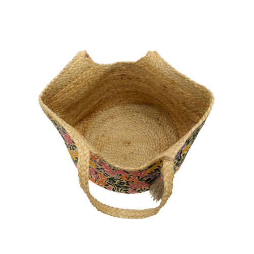 Floral Jute Tote