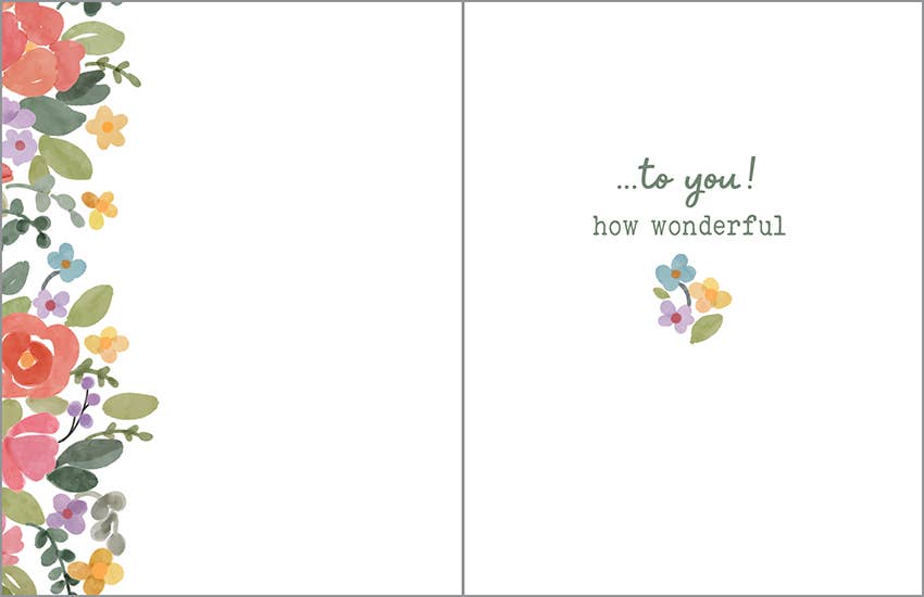 Congratulations Greeting Card - Bouquet of Congrats