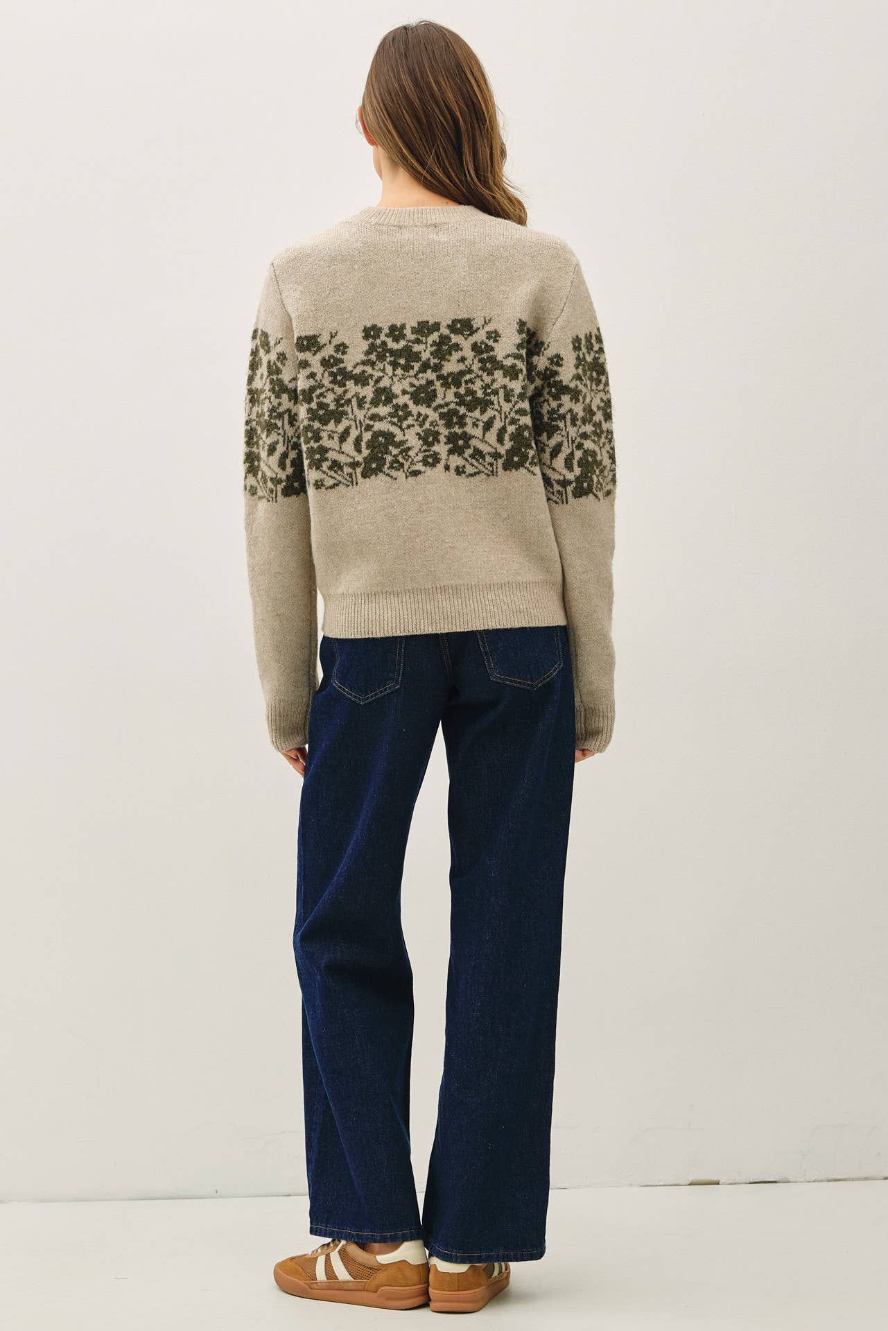 Floral Accent Sweater