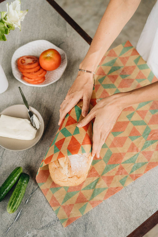 Reusable Beeswax Bread Wrap | XXL
