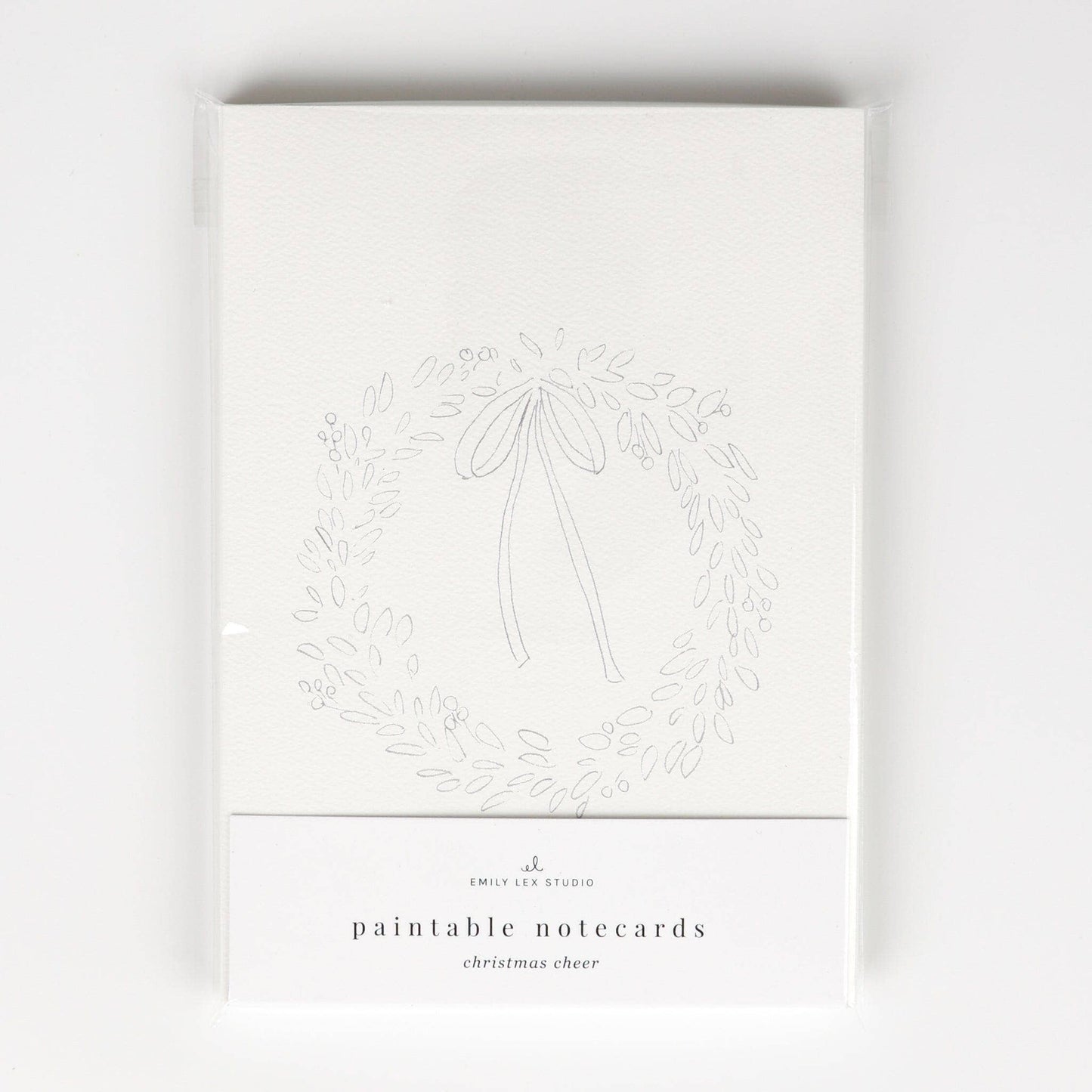 Paintable Notecards | Christmas Cheer