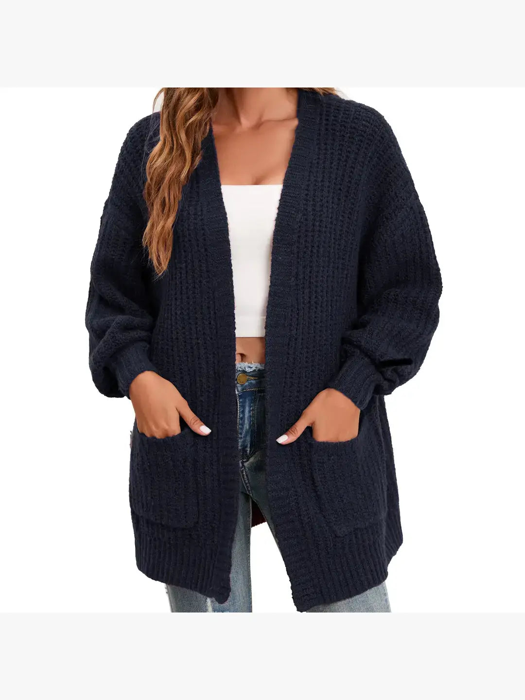 Oversized Cable Knit Cardigan