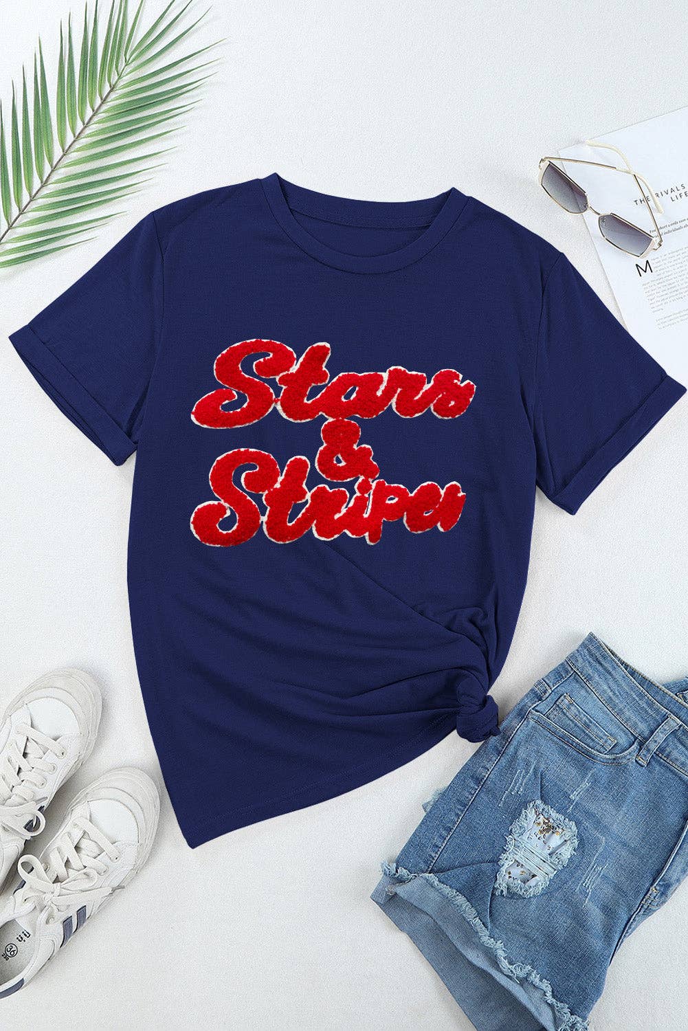 Stars & Stripes Graphic T Shirt