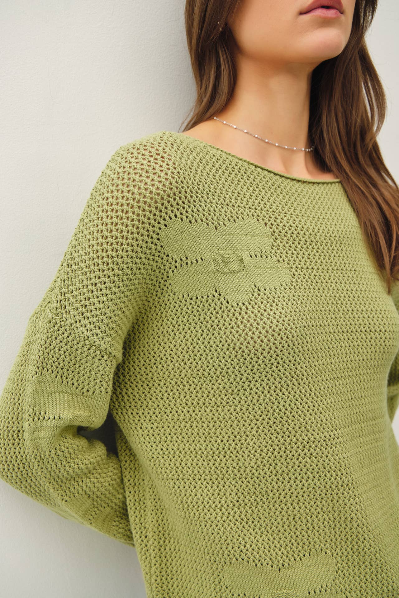 Lightweight Crochet Knit Sweater