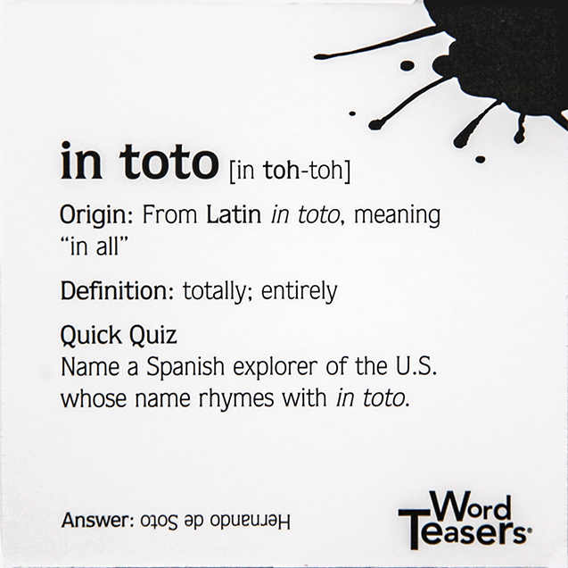 Word Teasers | Origins