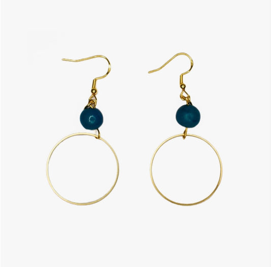 Acai Hoop Earrings | Turquoise