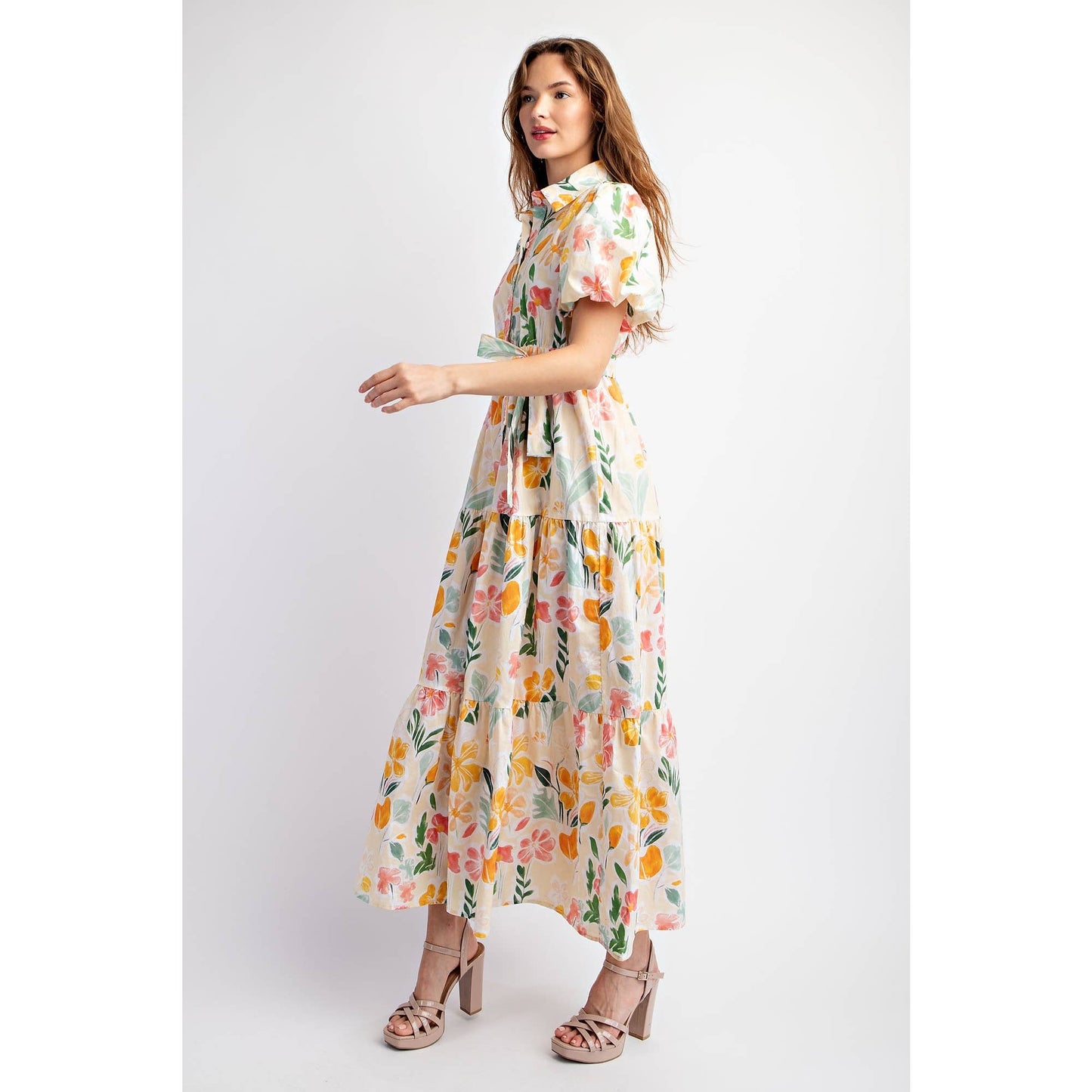 Floral Tiered Maxi Dress