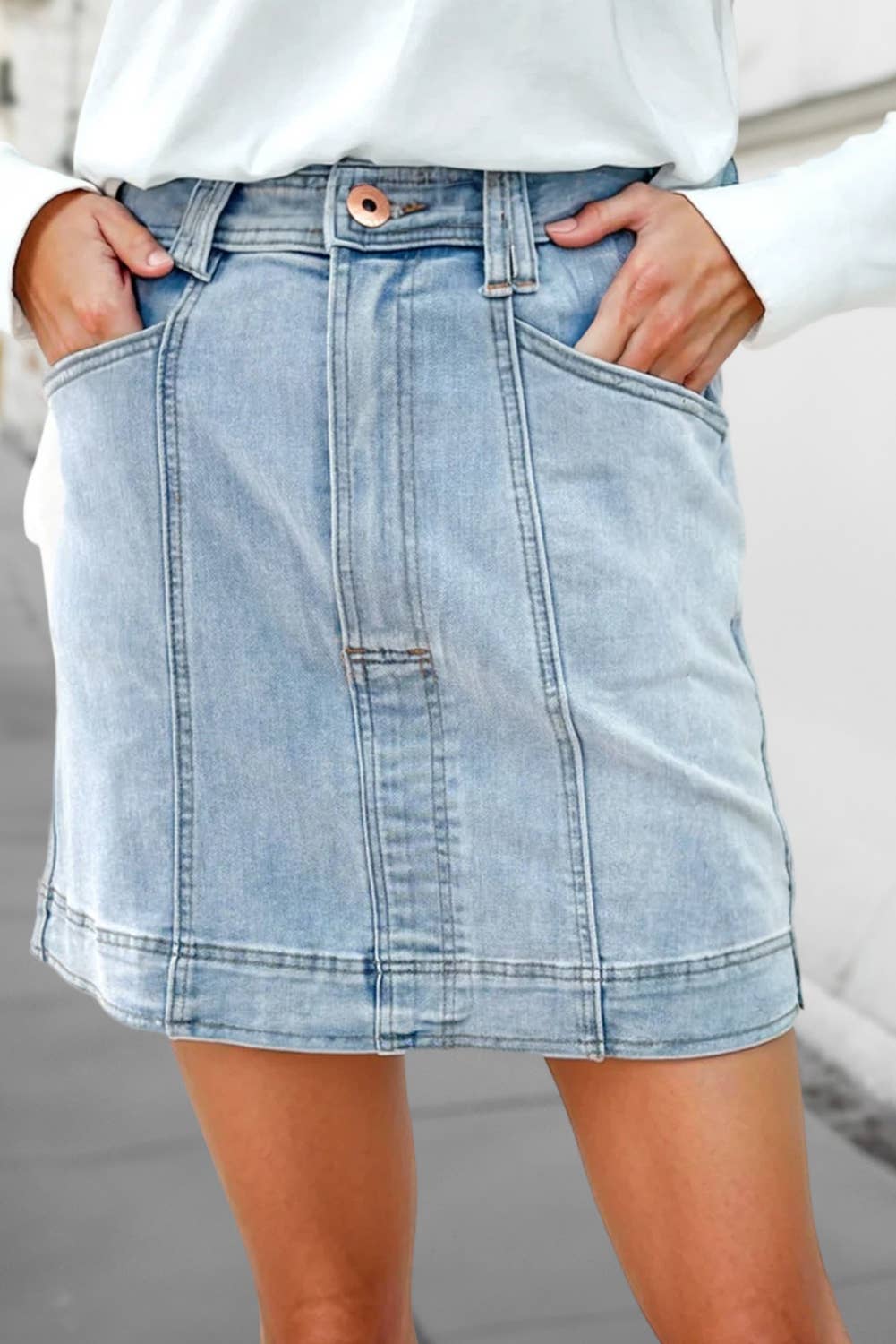 Denim Mini Skirt