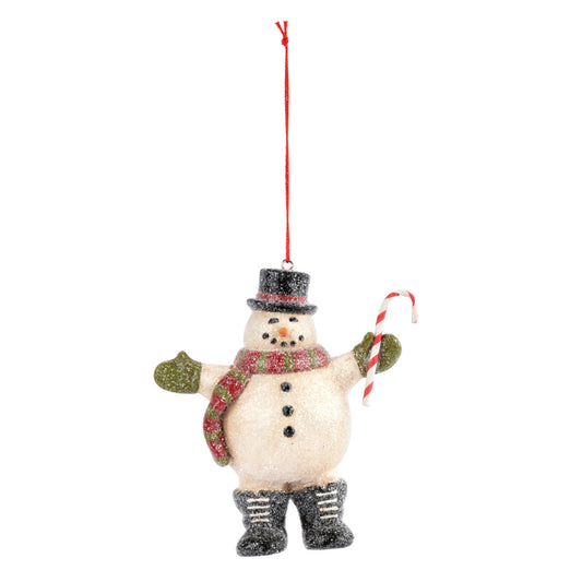 Snowman in Santa's Bag Ornament