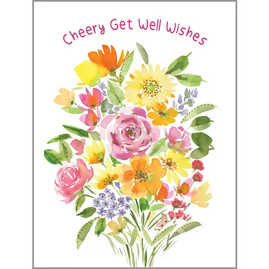 Get Well Card | Big Flower Bouquet