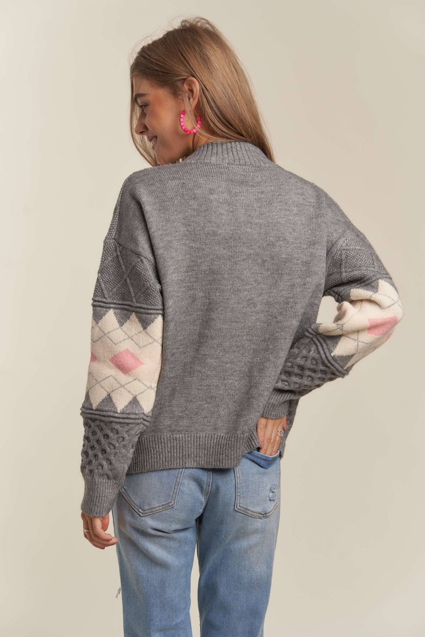 Waffle Textured Sweater