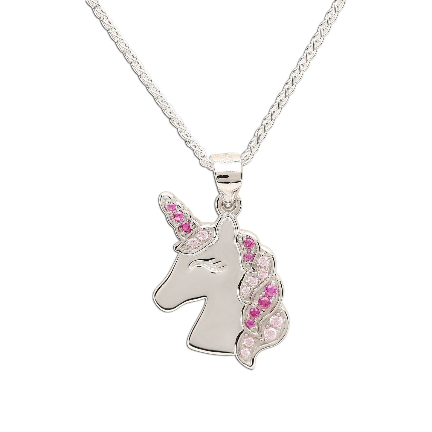 SS Girls Pink Unicorn Necklace for Kids