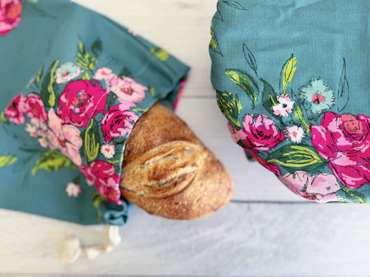 Bread Bag & Bowl Cover | Flower Gala