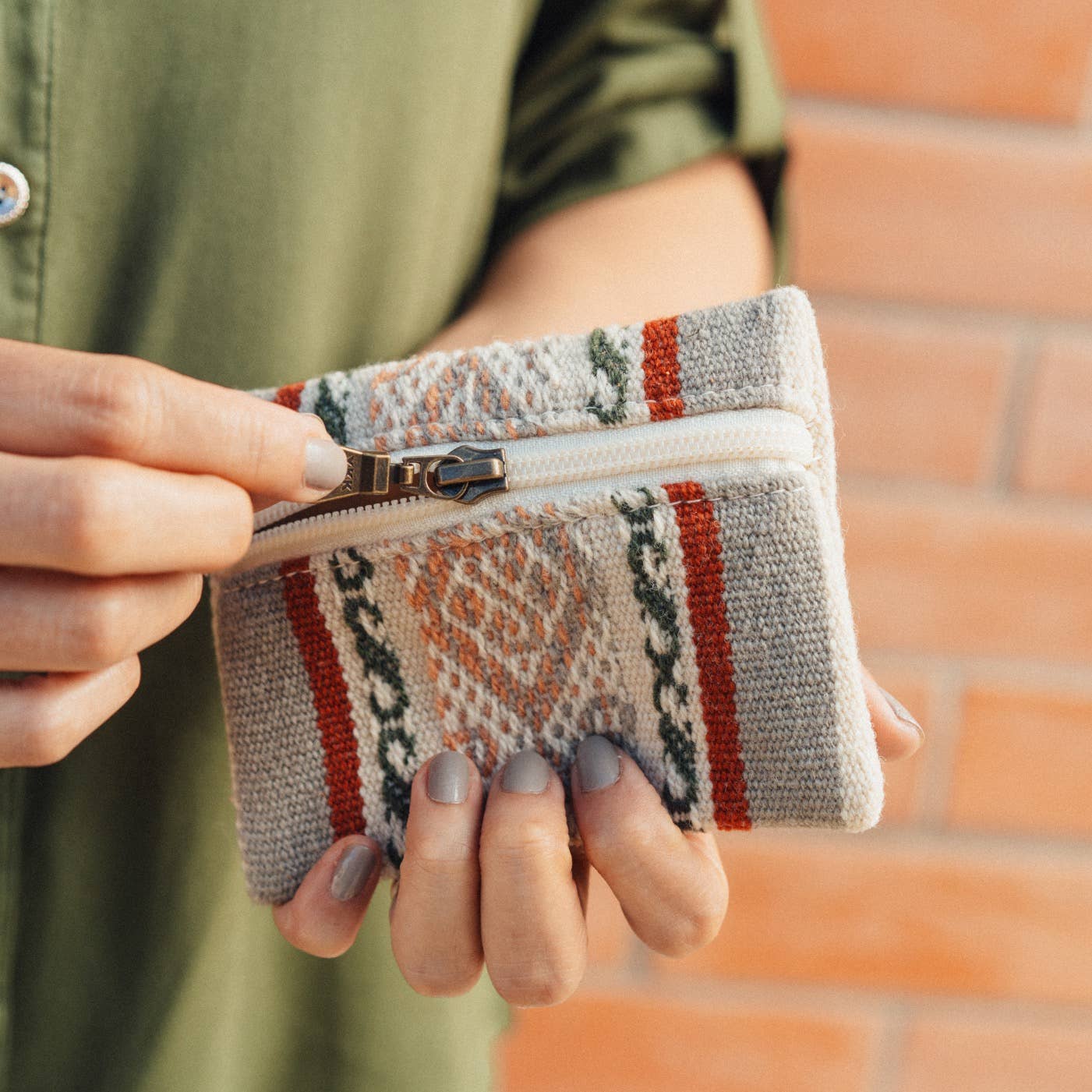 Coin Purse in Bolivian Wool | Cayenne