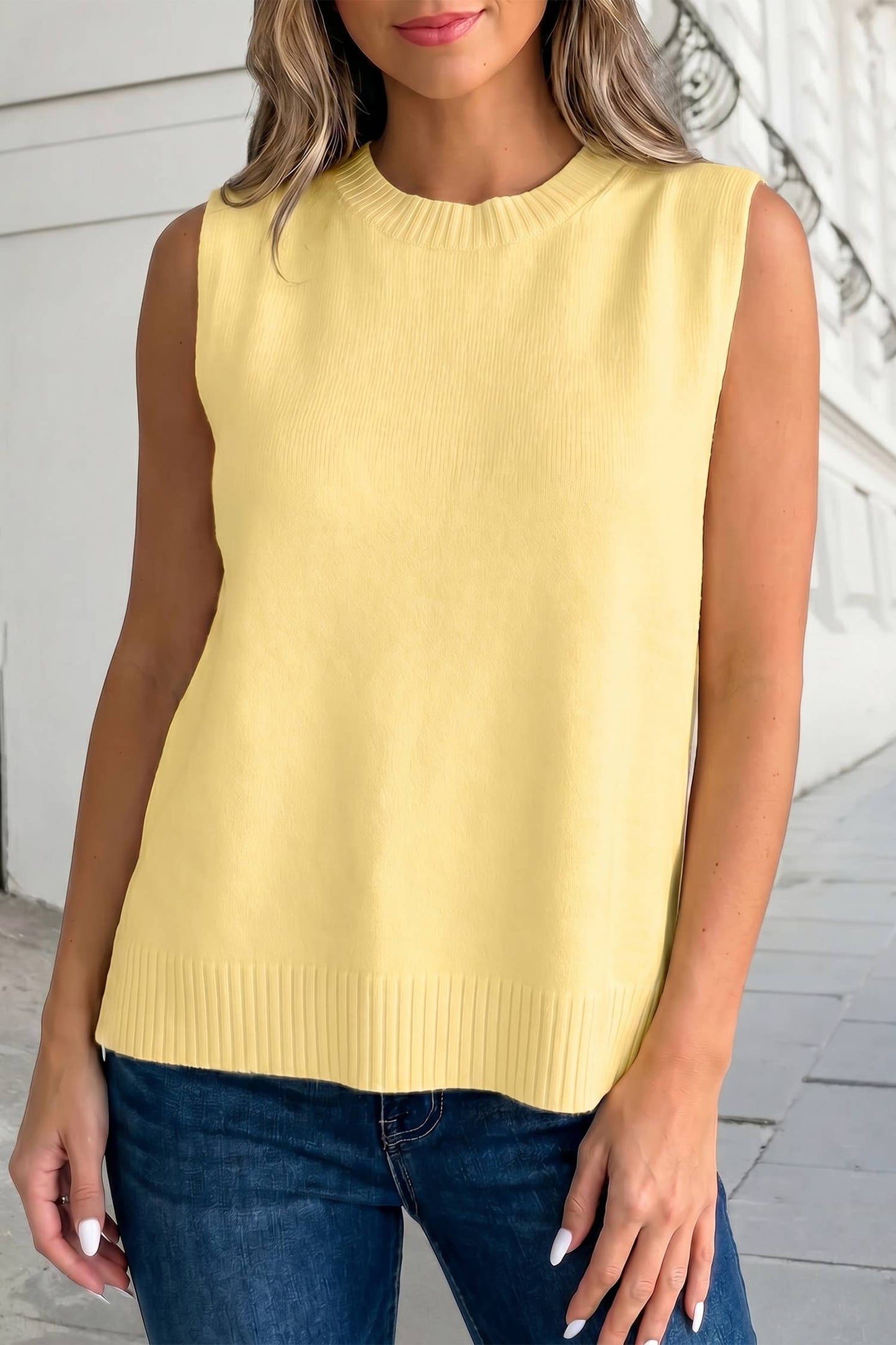 Hi-Low Sweater Vest