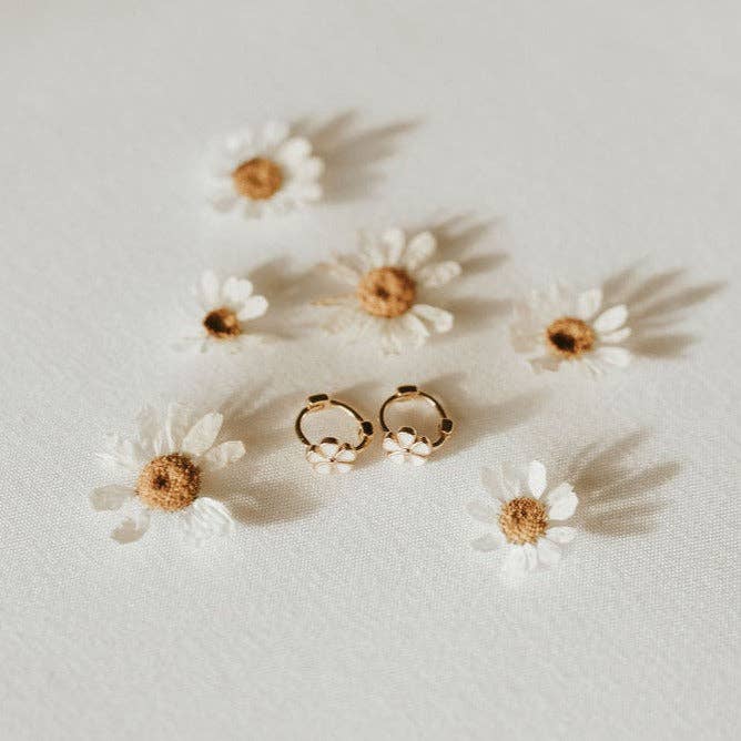Mini Flower Hoops