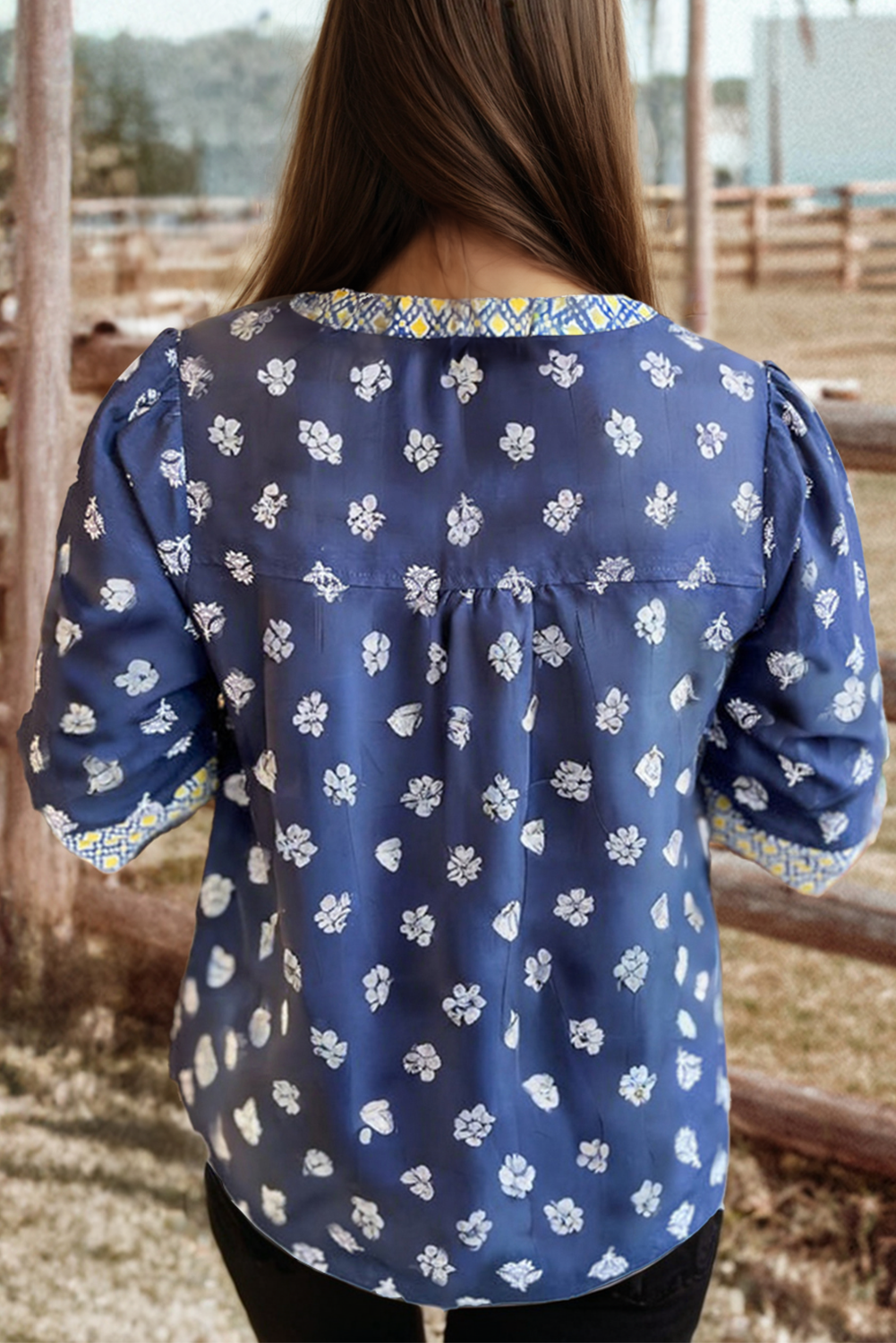 Boho Floral Blouse