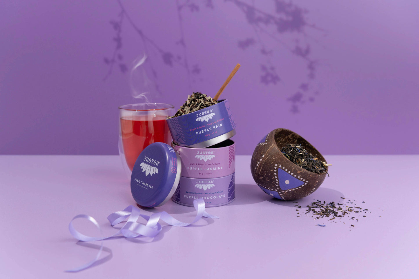 Purple Tea Trio Tin & Spoon