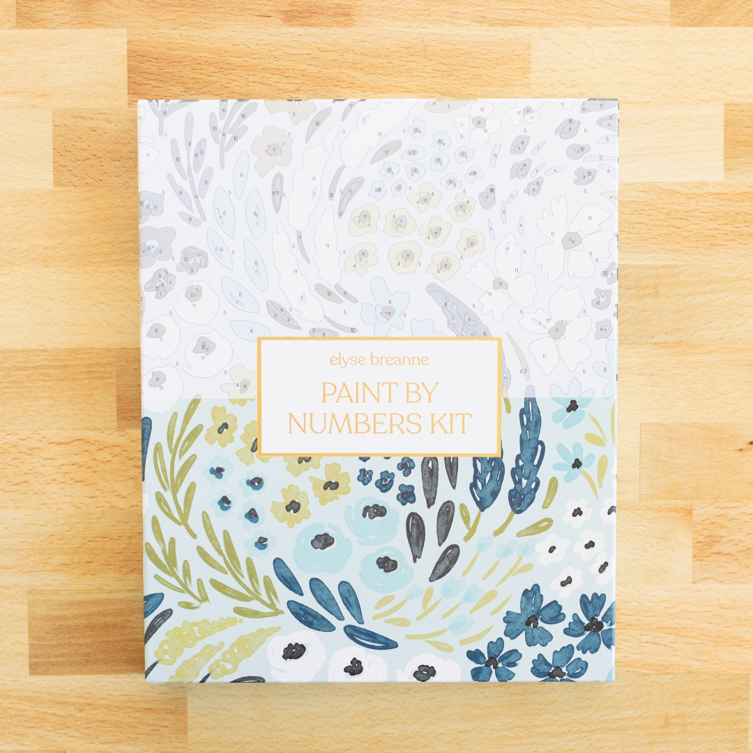 Paint By Number Kit | Waterfall Floral