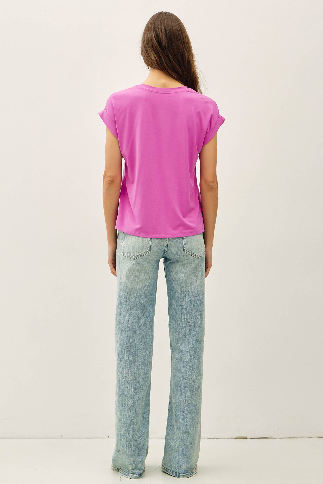 Bamboo Dolman Sleeve Tee | Berry Smoothie