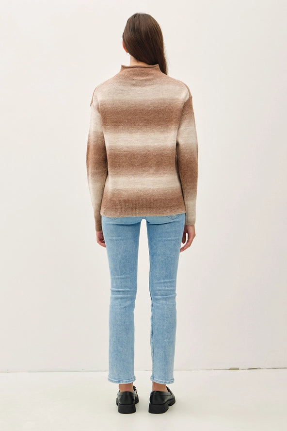 Tonal Gradient Wool Blend Sweater