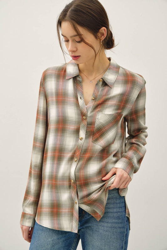 Plaid Button Down