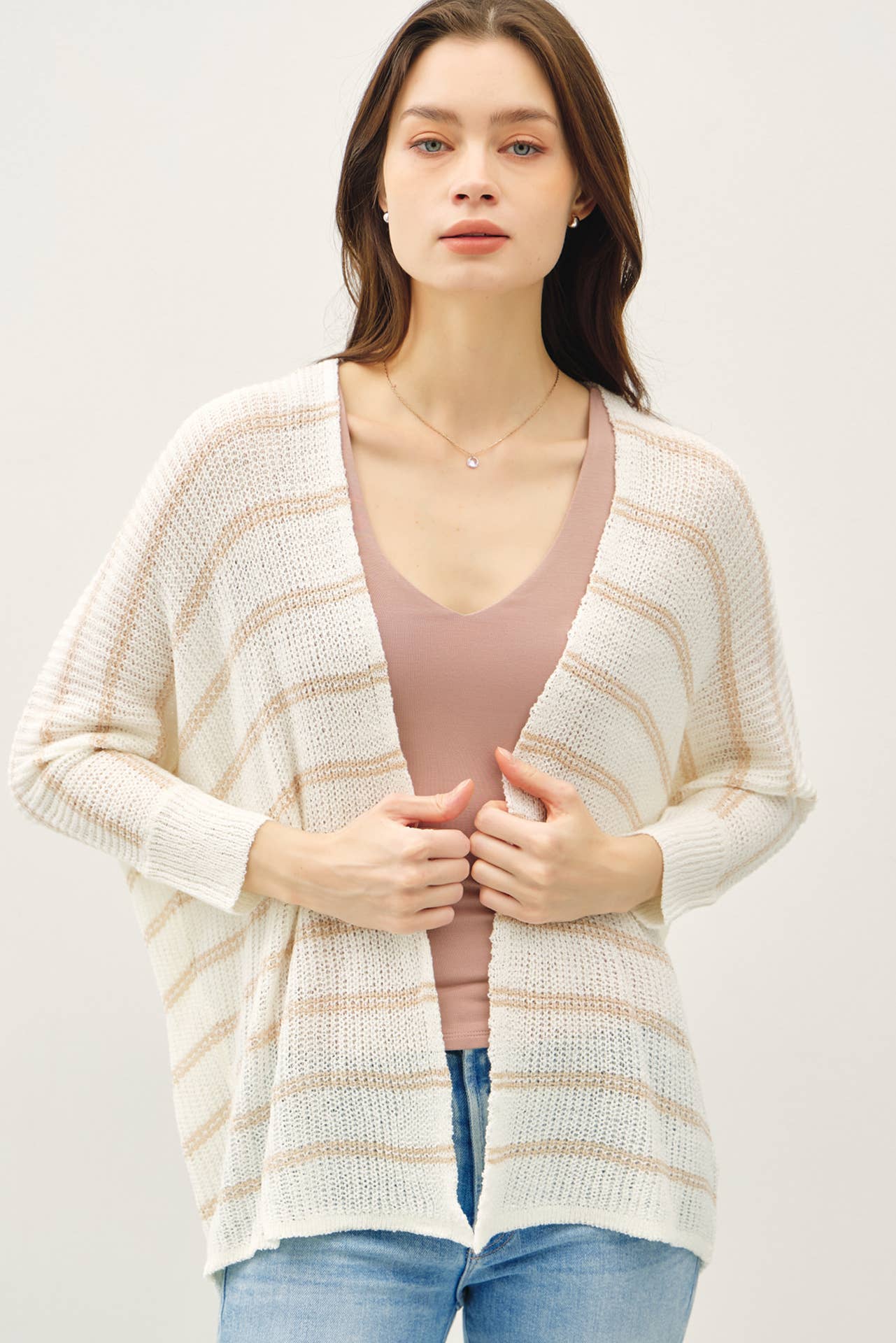 Dolman Sleeve Open Cardigan