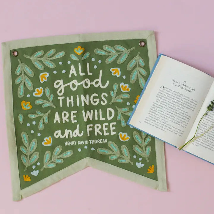 Wild and Free Canvas Banner