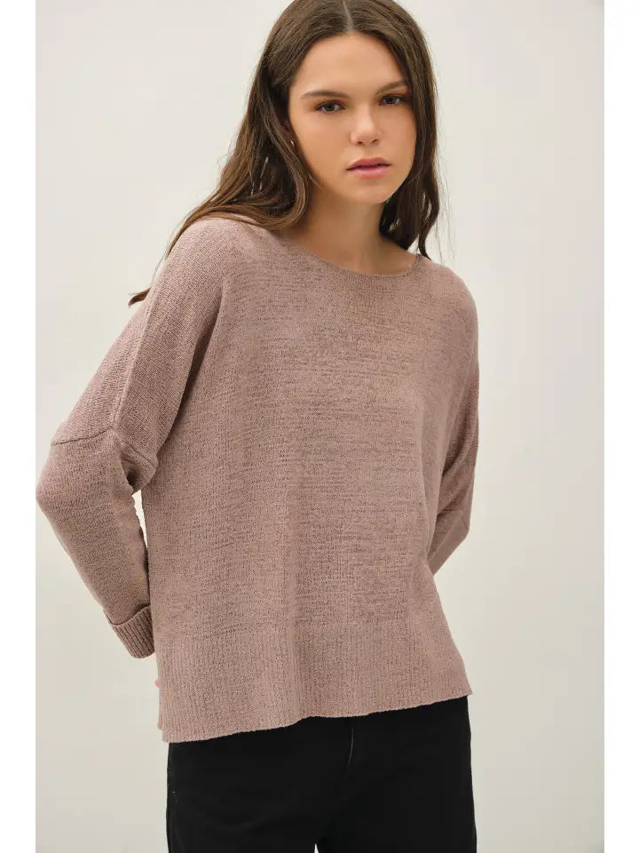 Boxy Cropped Sweater